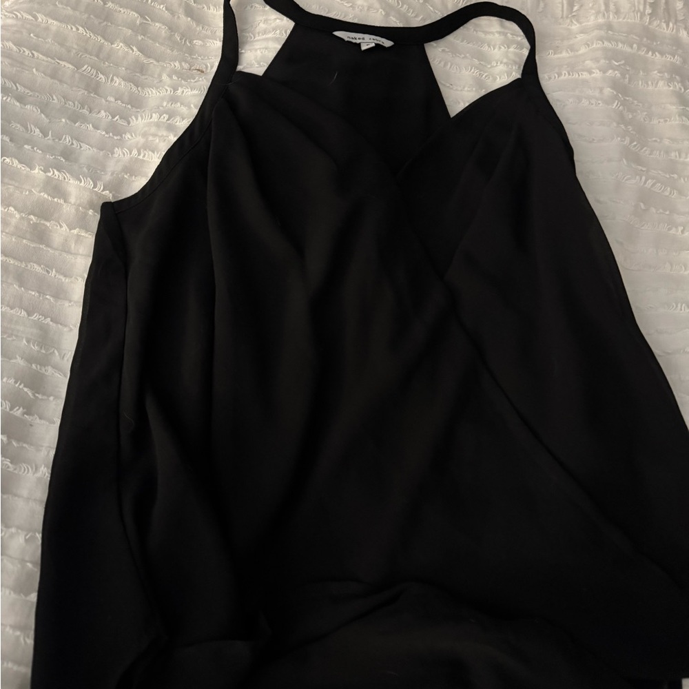 Naked Zebra Classic Black Strappy Top
